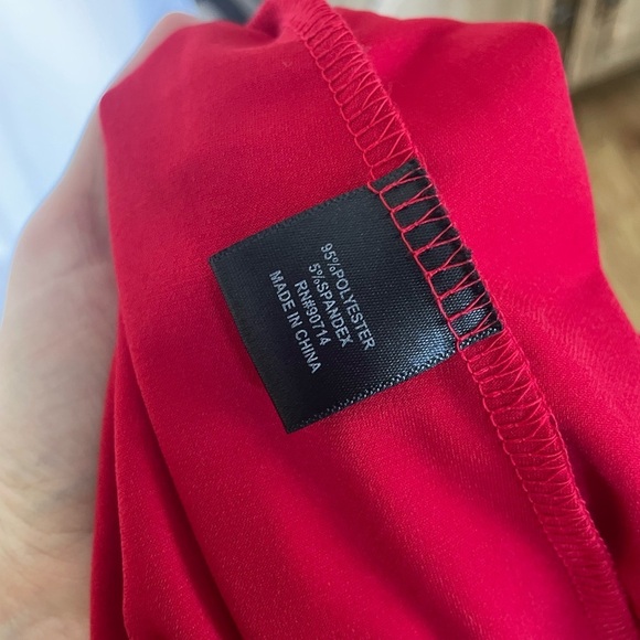 Red Zippered Women's Dress MSK Womens M - Picture 6 of 11